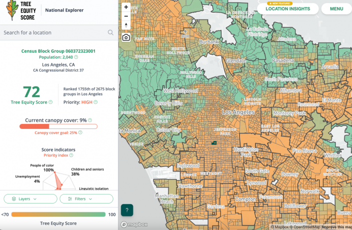 How to Use the Shade Data Map in Tree Equity Score | UCLA Luskin Center ...