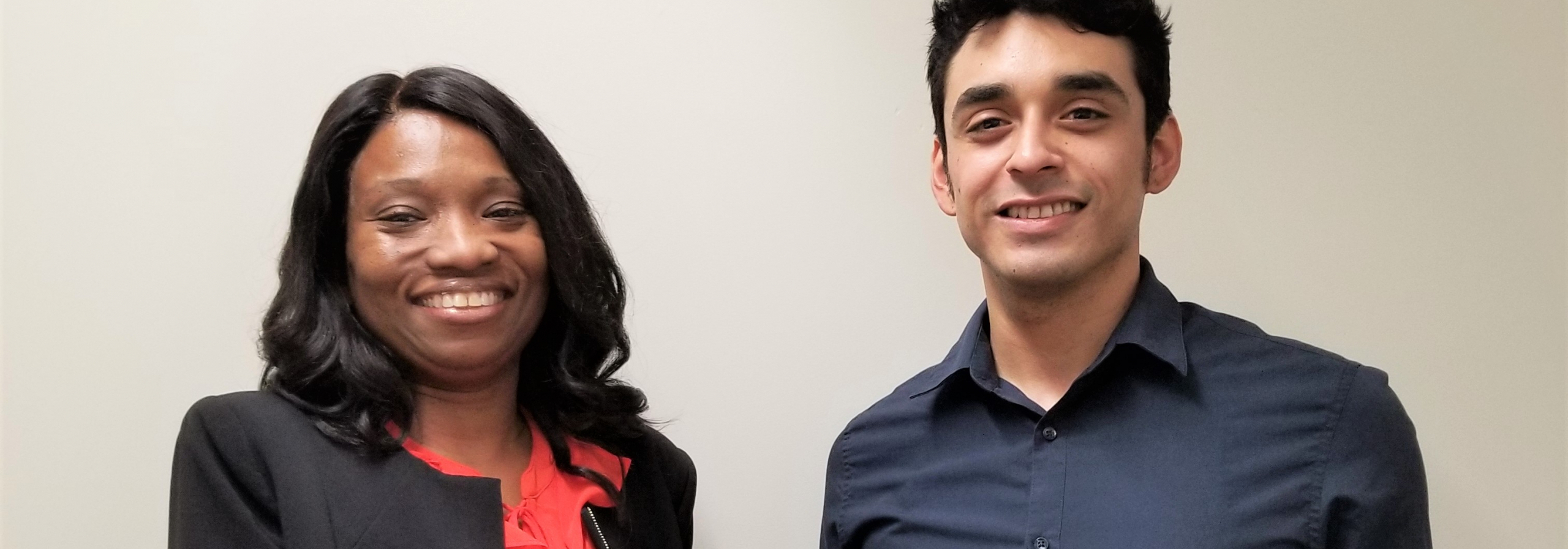 Tamika Tonge with Client Alex Segura